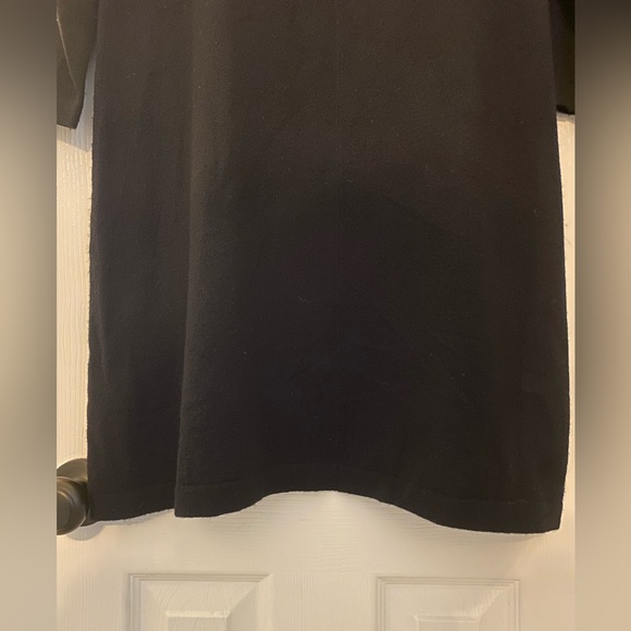 Lord & Taylor Medium Black Turtleneck Cashmere Dress Minimalist Neutral Office - Picture 7 of 13